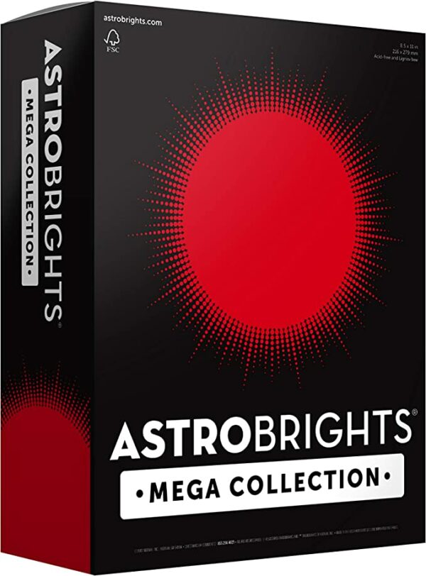 ASTROBRIGHTS – CARDSTOCK – ULTRA RED – 50ct – Wyo Wares